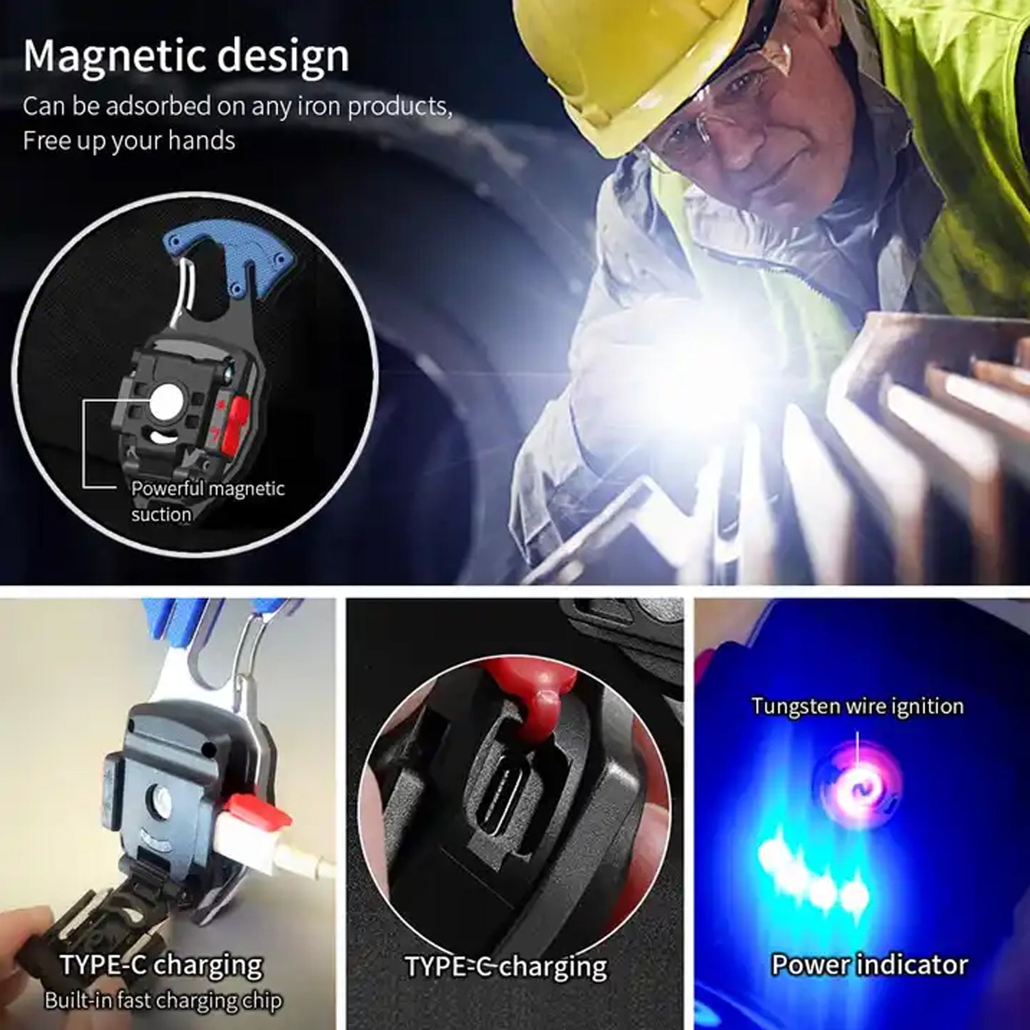 ALVENZA Rechargeable LED Keychain Flashlight – 6 Modes, Super Bright | Indo Glow