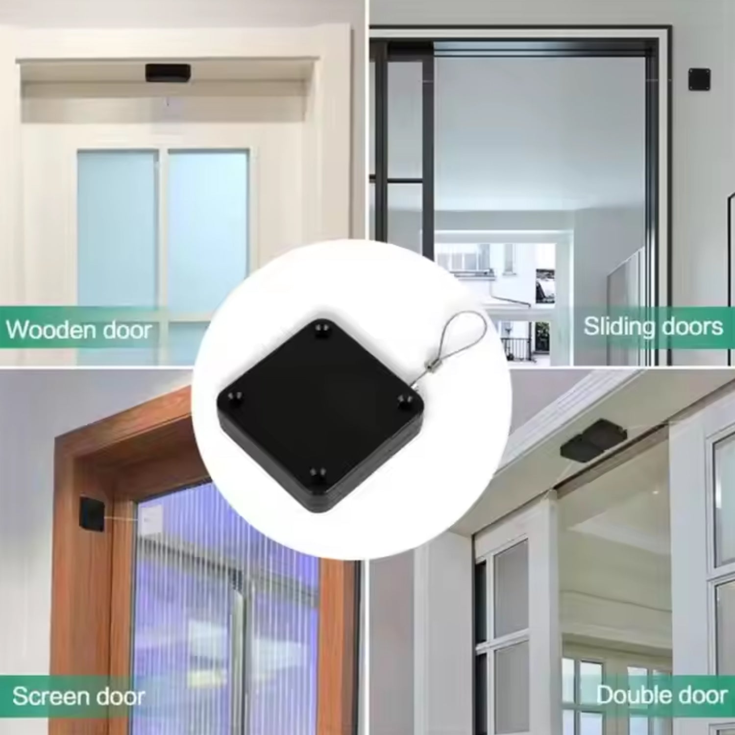 ALVENZA Automatic Door Closer – Punch-Free Sensor for Home | Safelix