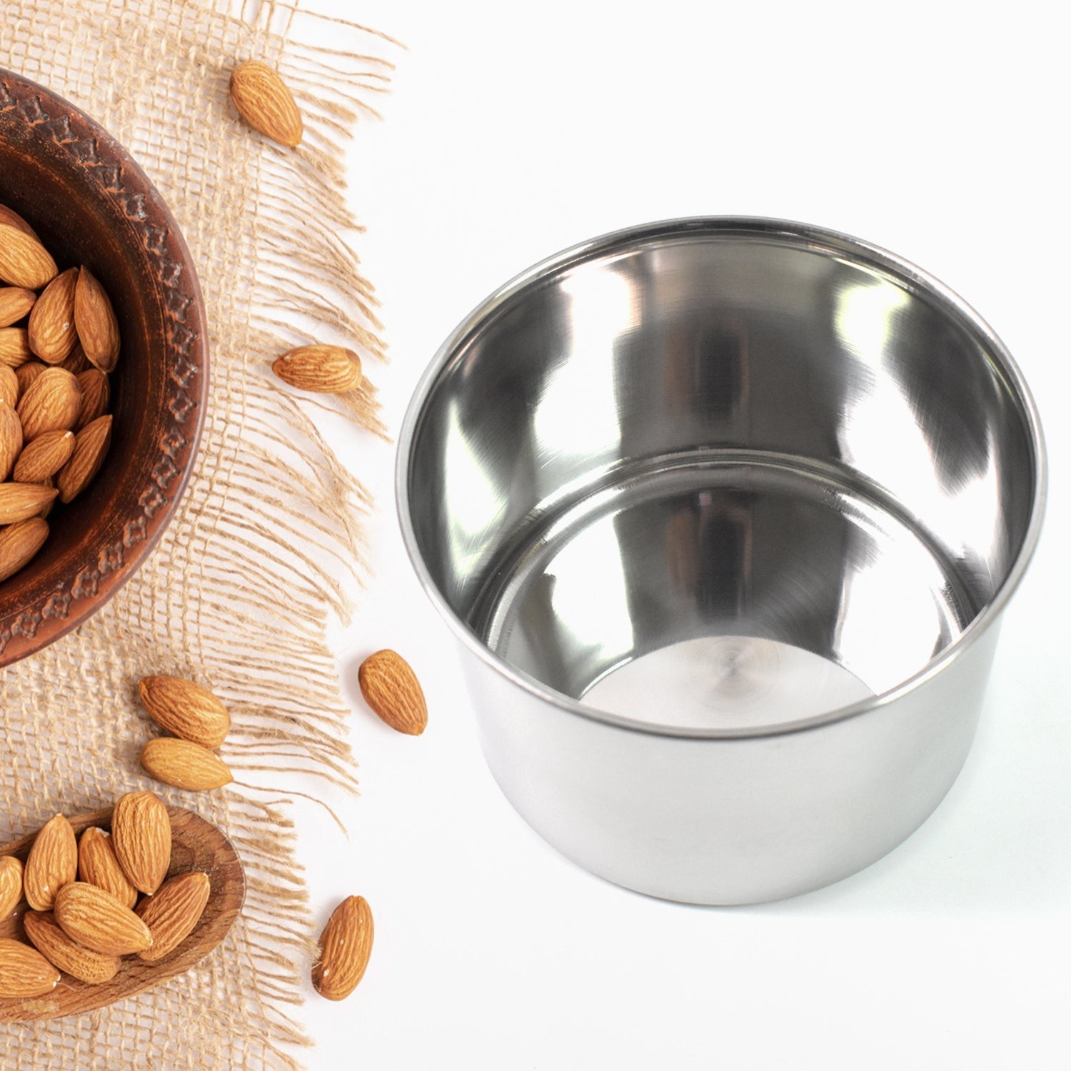 Stainless Steel Airtight Container 500ml See-Through Lid | Konvex - Back View