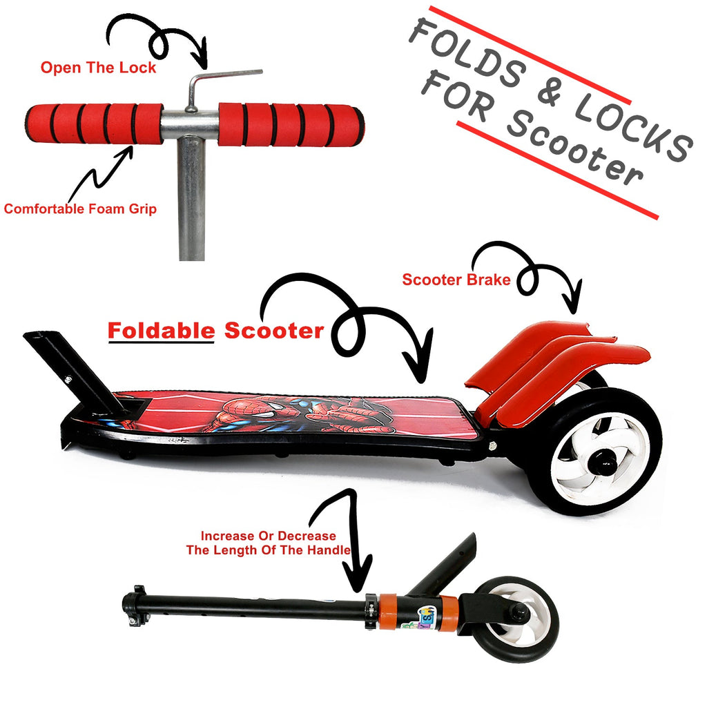 ALVENZA Kids Scooter – 3-Wheel, Adjustable Height & Foldable | Play & Move