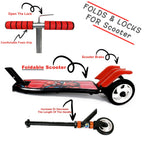 ALVENZA Kids Scooter – 3-Wheel, Adjustable Height & Foldable | Play & Move