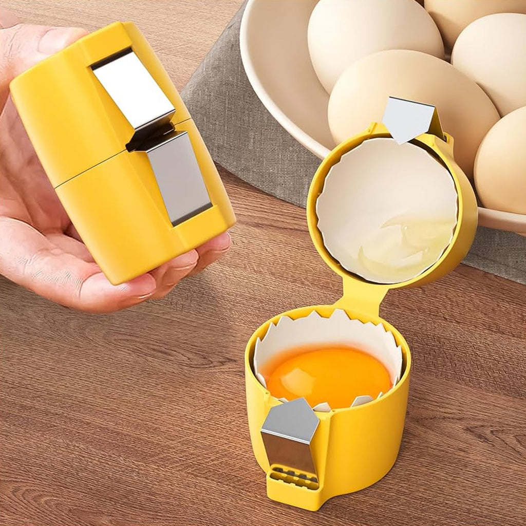 Egg Shell Opener Handheld Egg Cracker Tool for Raw Eggs | Quickslice