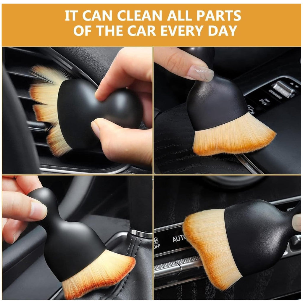ALVENZA Mini Soft Car Interior Cleaning Brush – Gentle & Effective Dust Removal