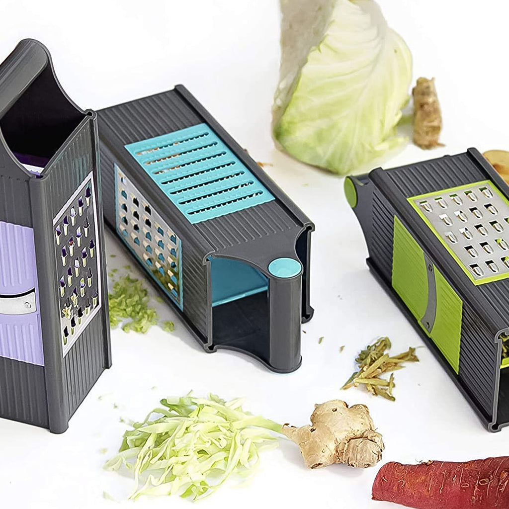 Vegetable Slicer 4-in-1 Stainless Steel Grater | Konvex - Back View