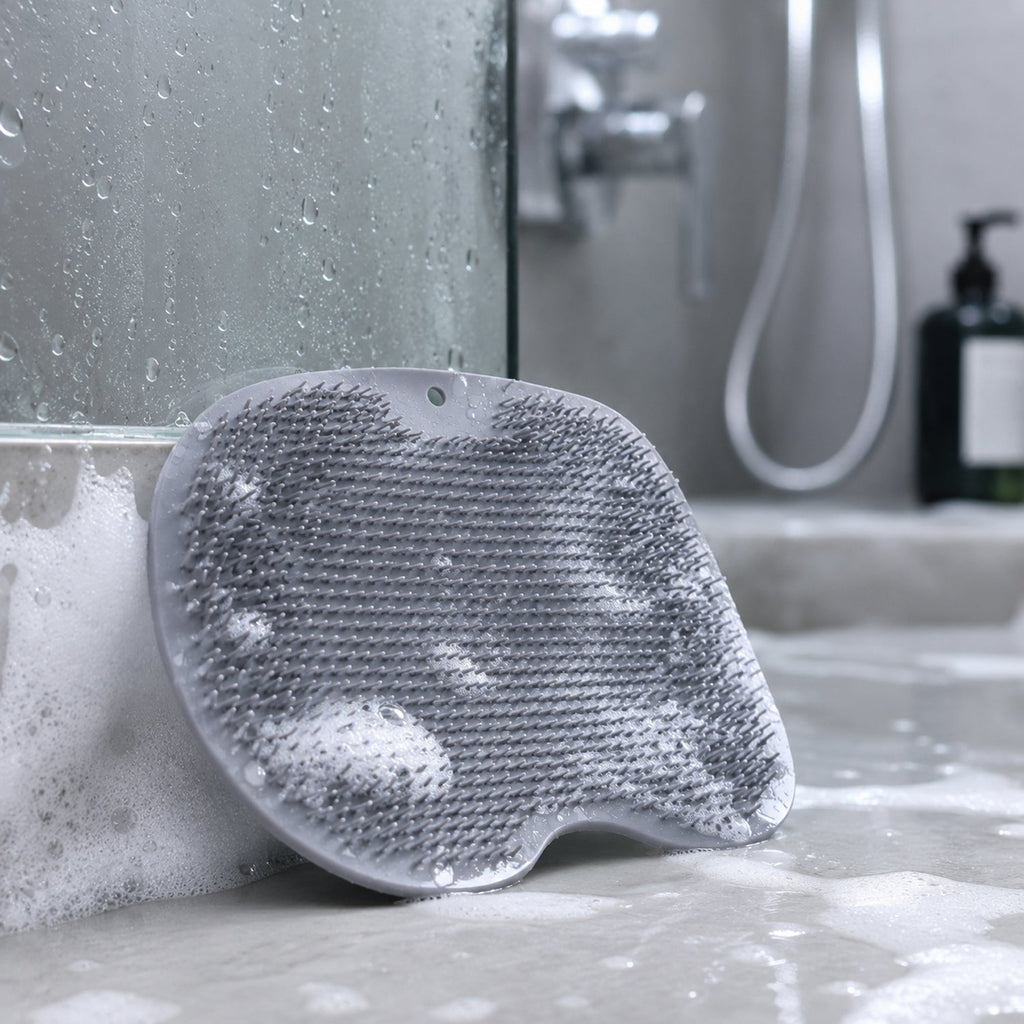 Silicone Foot Scrubber Mat Soft Bristles for Easy Foot Care - Front View