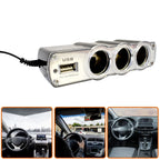 ALVENZA 12V Car Lighter Socket Splitter with USB Charger – PowerXpert