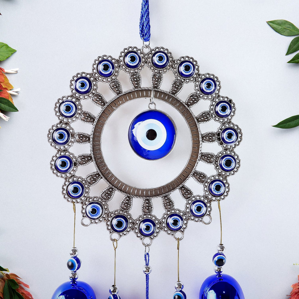 ALVENZA Om Evil Eye Wind Chime – Protective Spiritual Home Decor