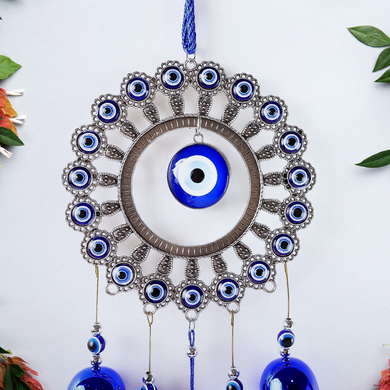 ALVENZA Om Evil Eye Wind Chime – Protective Spiritual Home Decor