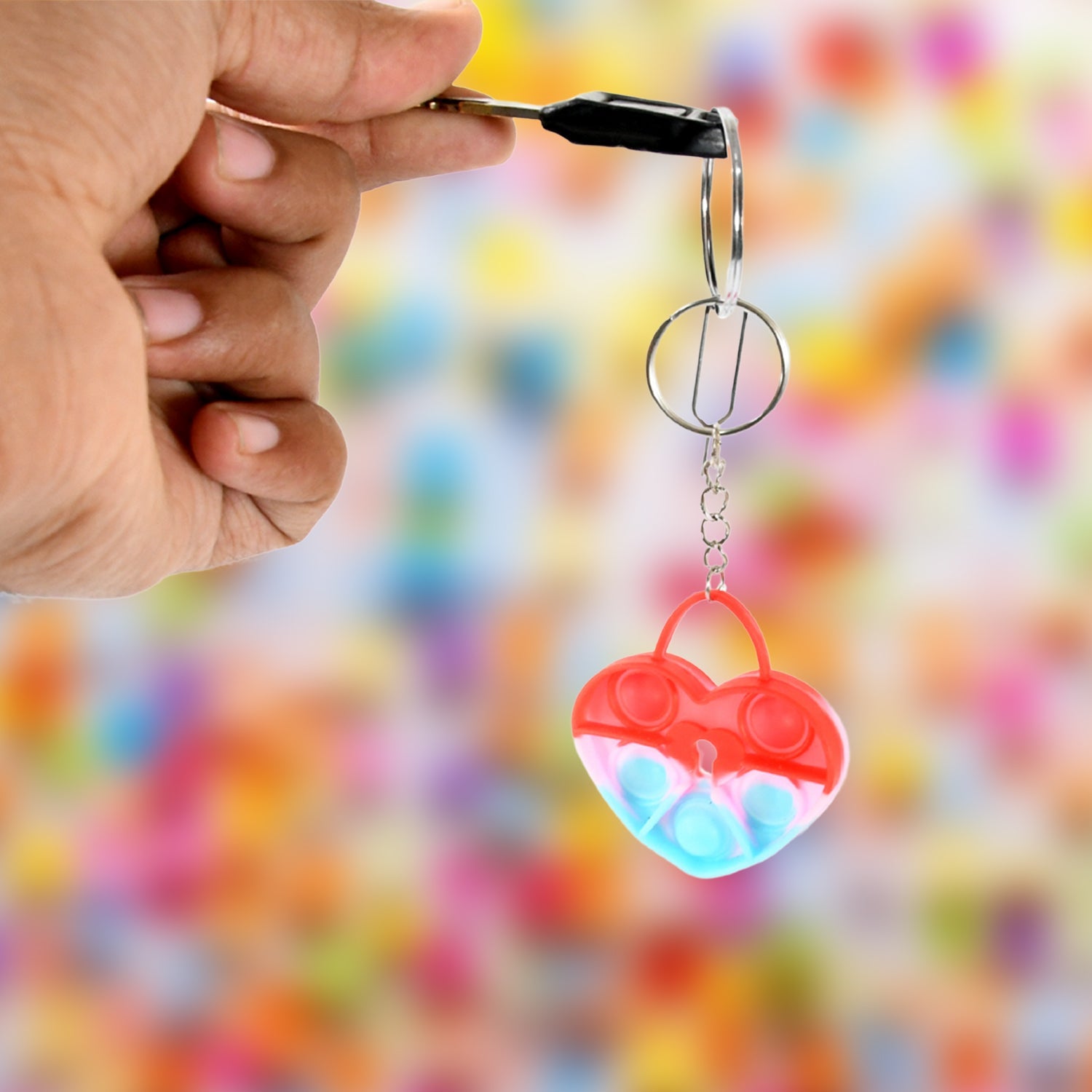 ALVENZA Pop It Keychain – Stress Relief Fidget Toy for Kids | Little Learners