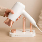 Wall Mount Hair Dryer Holder Space-Saving & Heat Resistant - Back View
