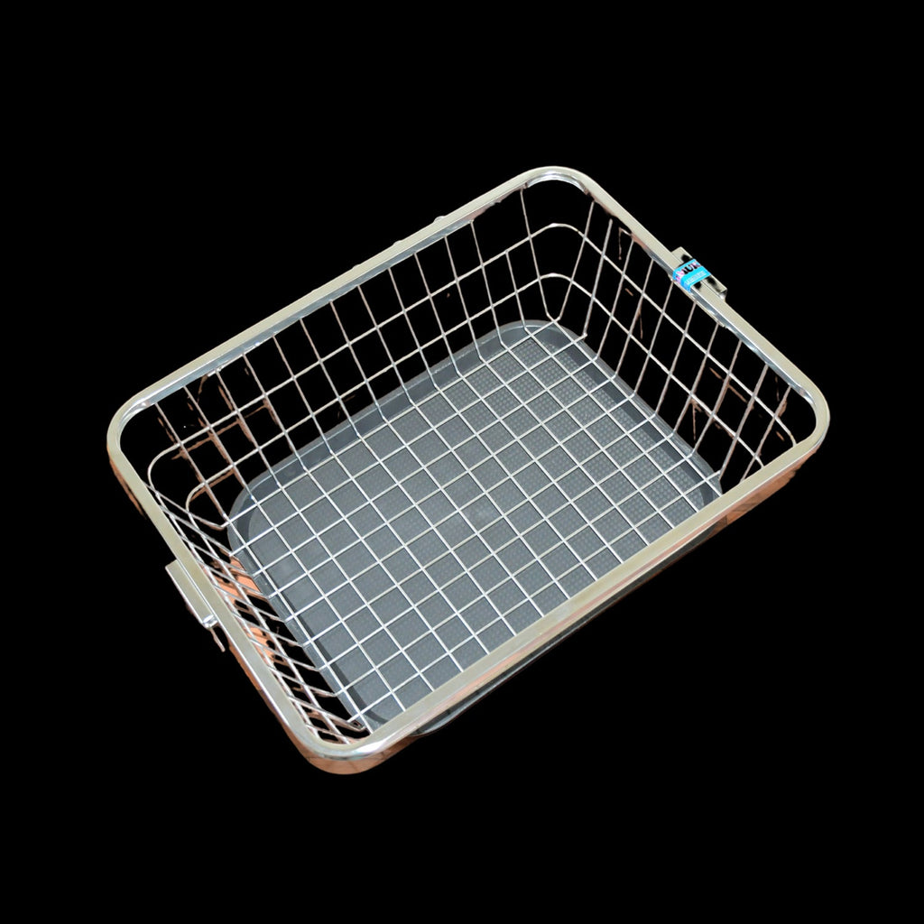 ALVENZA Stainless Steel Dish Drainer – Drip Tray & Utensil Holder | Quickslice