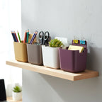 ALVENZA Wall Mounted Mobile Holder – 4 Pack Plastic Organizer | Gambit