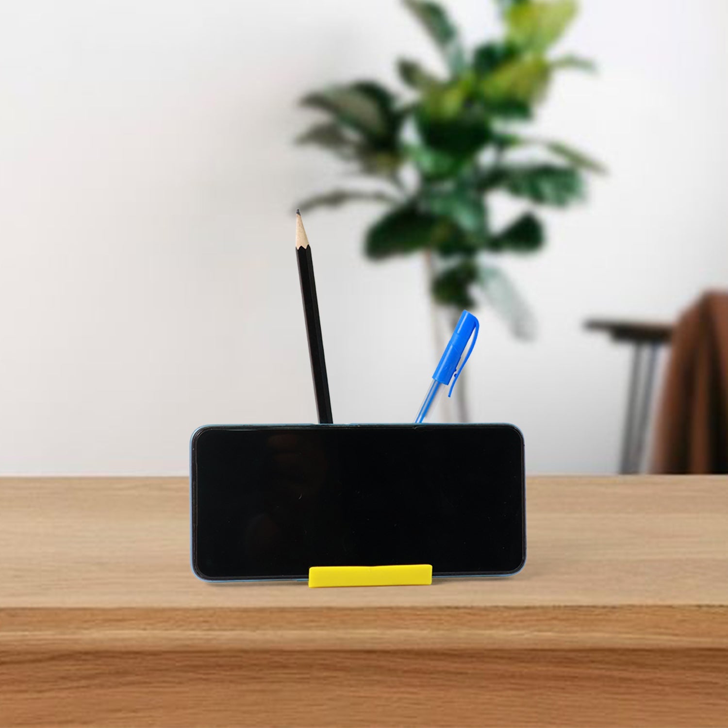 ALVENZA Mobile Phone Stand with Pen Holder – Compact & Multifunctional