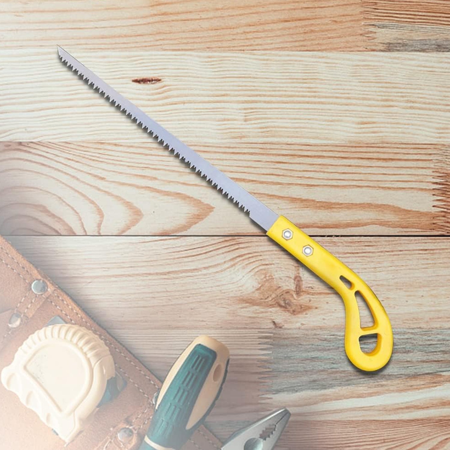 Portable Hand Saw 34cm Length for Precise Cutting - Front View
