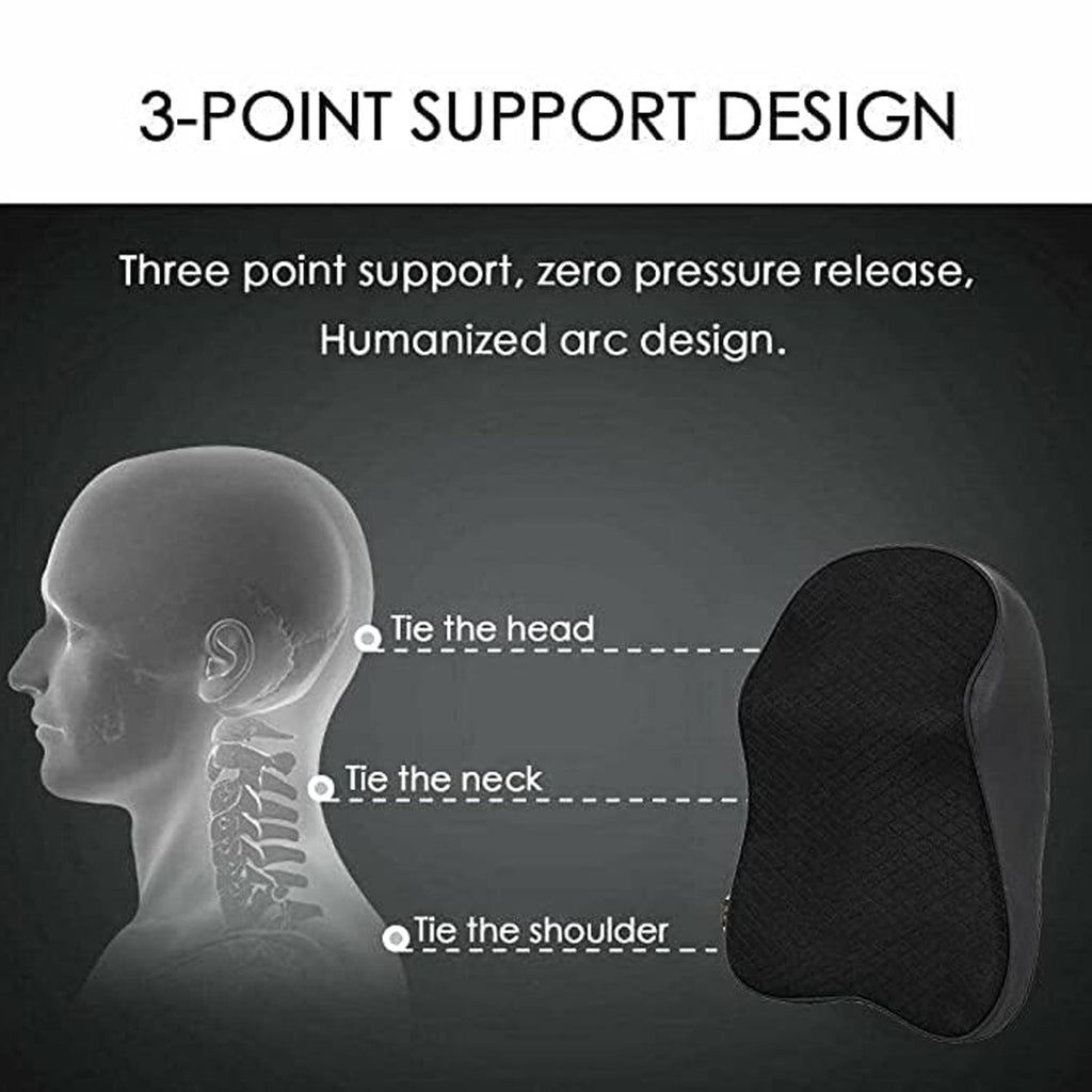 ALVENZA Car Seat Headrest Neck Support Cushion – Ergonomic Comfort for Driving
