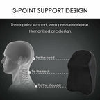 ALVENZA Car Seat Headrest Neck Support Cushion – Ergonomic Comfort for Driving