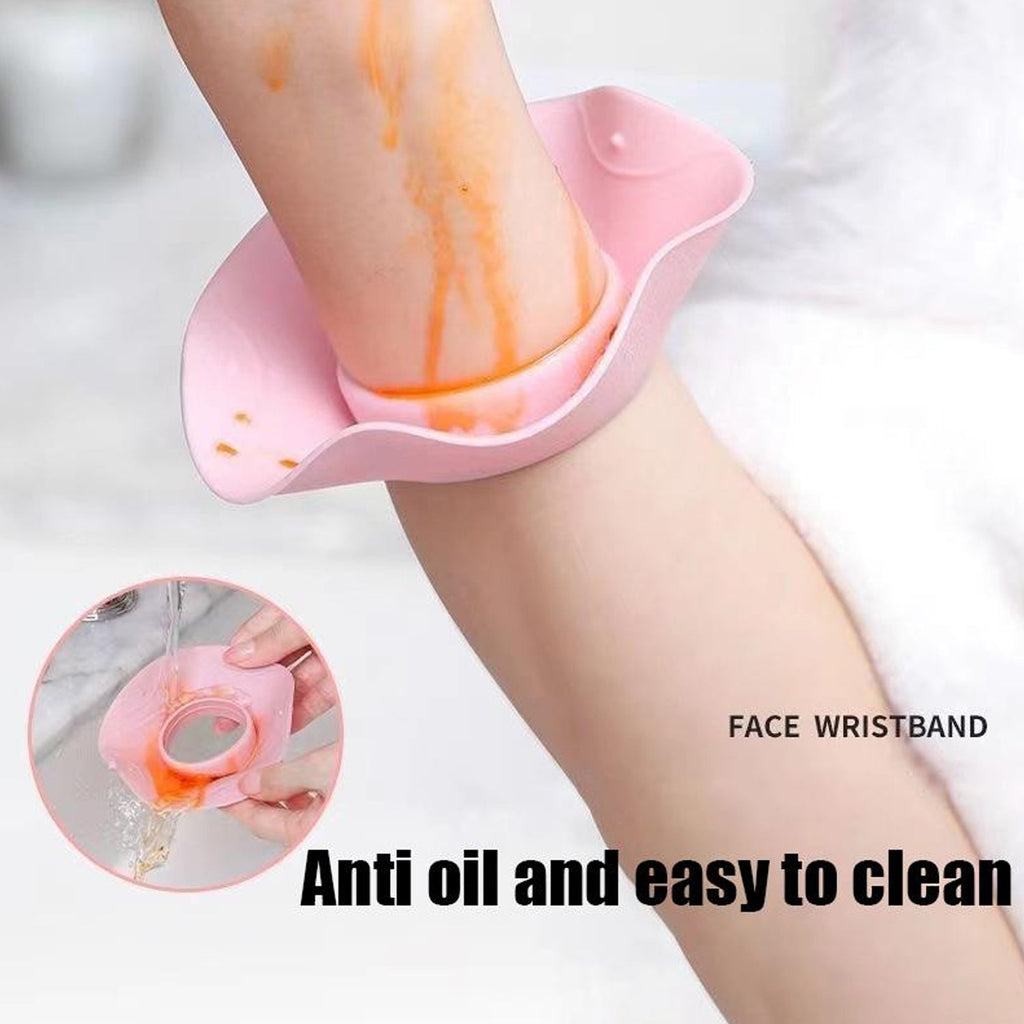 Silicone Wrist Water Stopper Prevents Water Runoff Easily - Back View