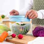 60 Seconds Salad Cutter Bowl Quick Vegetable & Fruit Slicer | Quickslice - Detail View 7