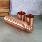 ALVENZA Copper Water Bottle Set – 1L Bottle & 2 Glasses | Own Hydrate