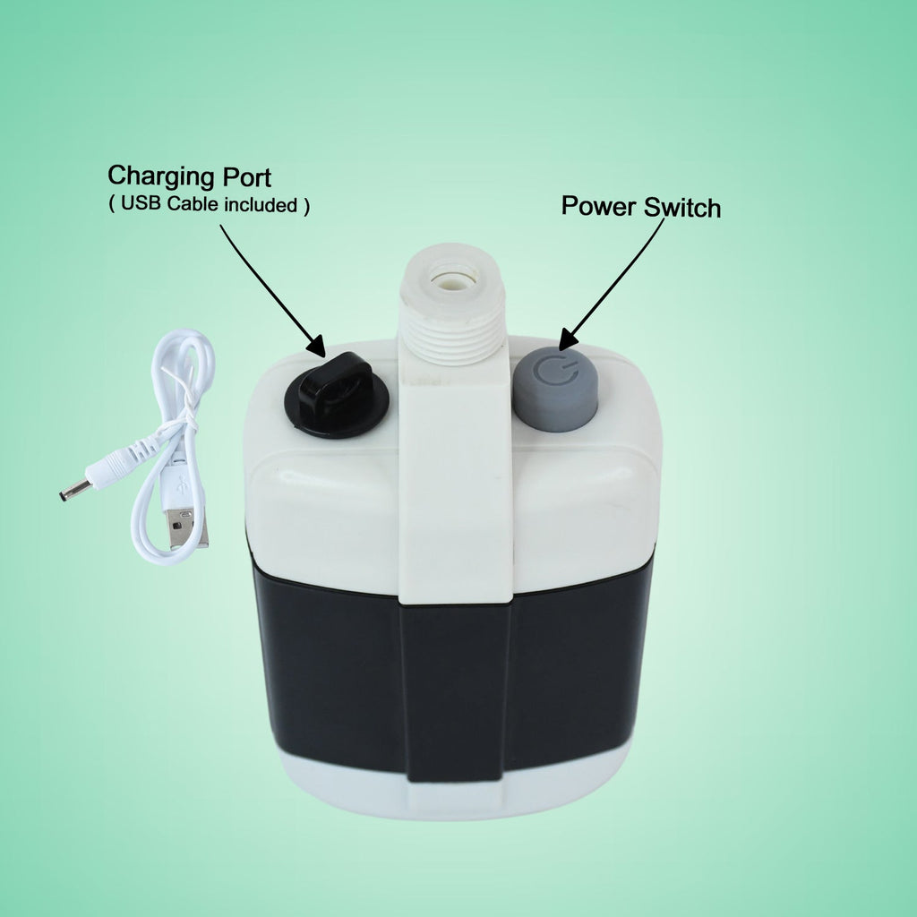 ALVENZA Portable Outdoor Shower Kit – USB Rechargeable Pump for Camping Comfort