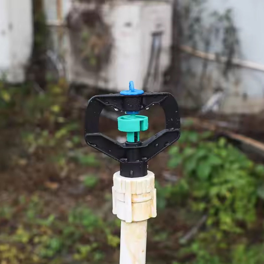Rotating Sprinkler Nozzle Efficient Garden Watering | Grow Garden Tools - Back View
