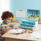 ALVENZA Kids Drawing Kit Box – Complete Cartoon Art Set with Colors