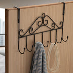ALVENZA Over Door Hanger Rack – 7 Hooks Metal Organizer | Indo Glow