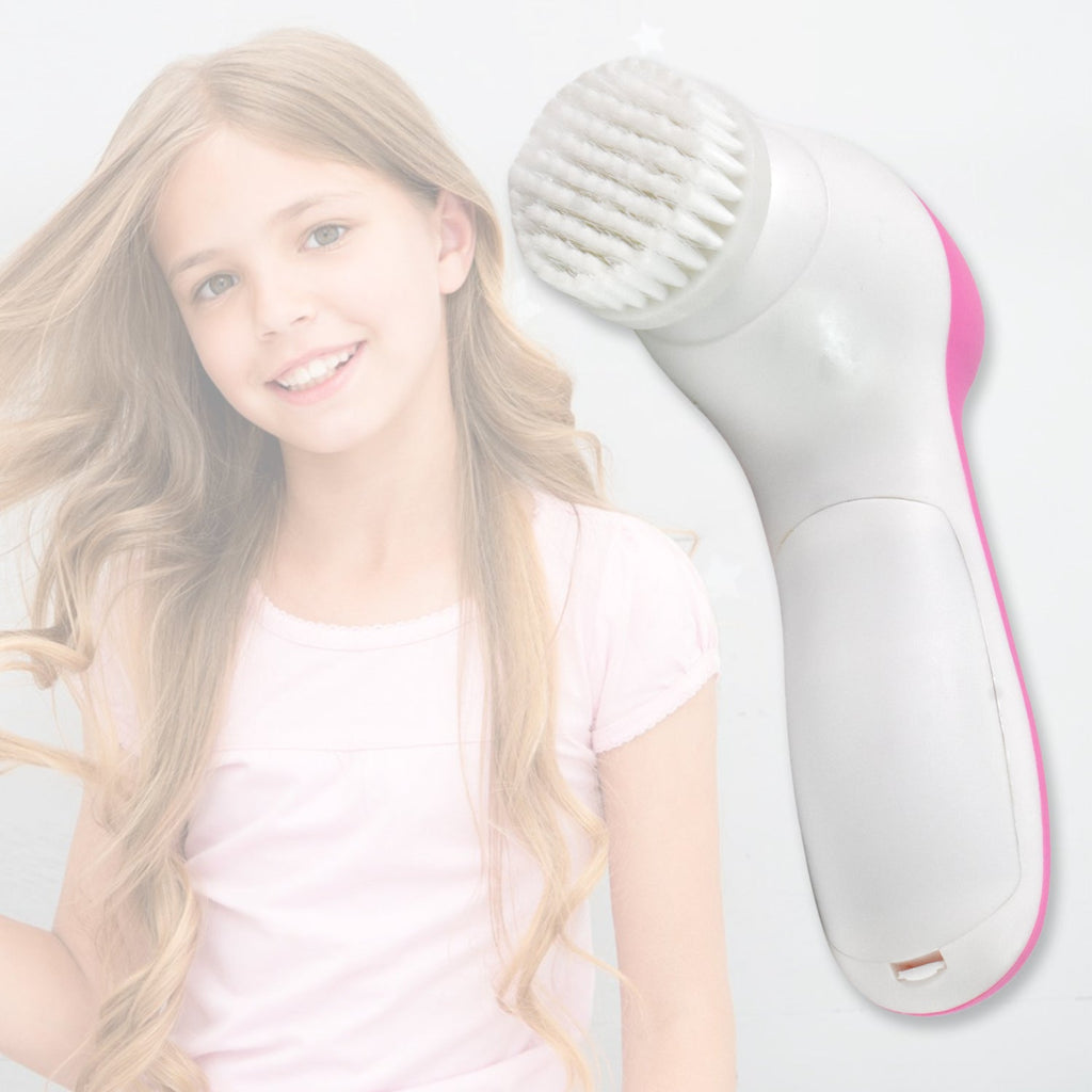 Facial Cleansing Brush Waterproof Deep Cleansing | Calm & Curl - Back View