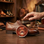 Brown Shoe Polish Cream Instant Shine & Nourishment for Leather - Front View