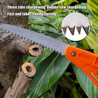 Folding Pruning Saw 15 Inch Mini Garden Tool - Back View