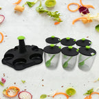 ALVENZA Revolving Spice Rack – 6-Piece Masala Container Set | Miracle