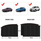 ALVENZA Car Window Sunshade – 4 Pcs Magnetic Set for UV & Privacy | Velvet Wheels