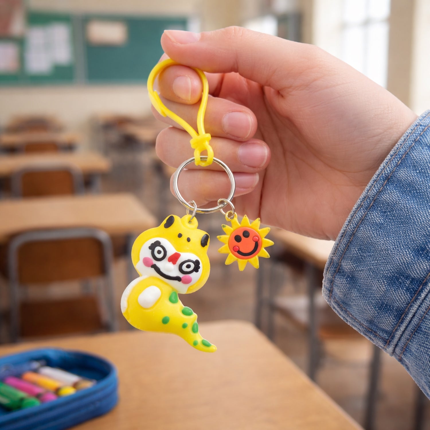 ALVENZA Cute Dinosaur Keychain – Playful Accessory for Bags & Keys