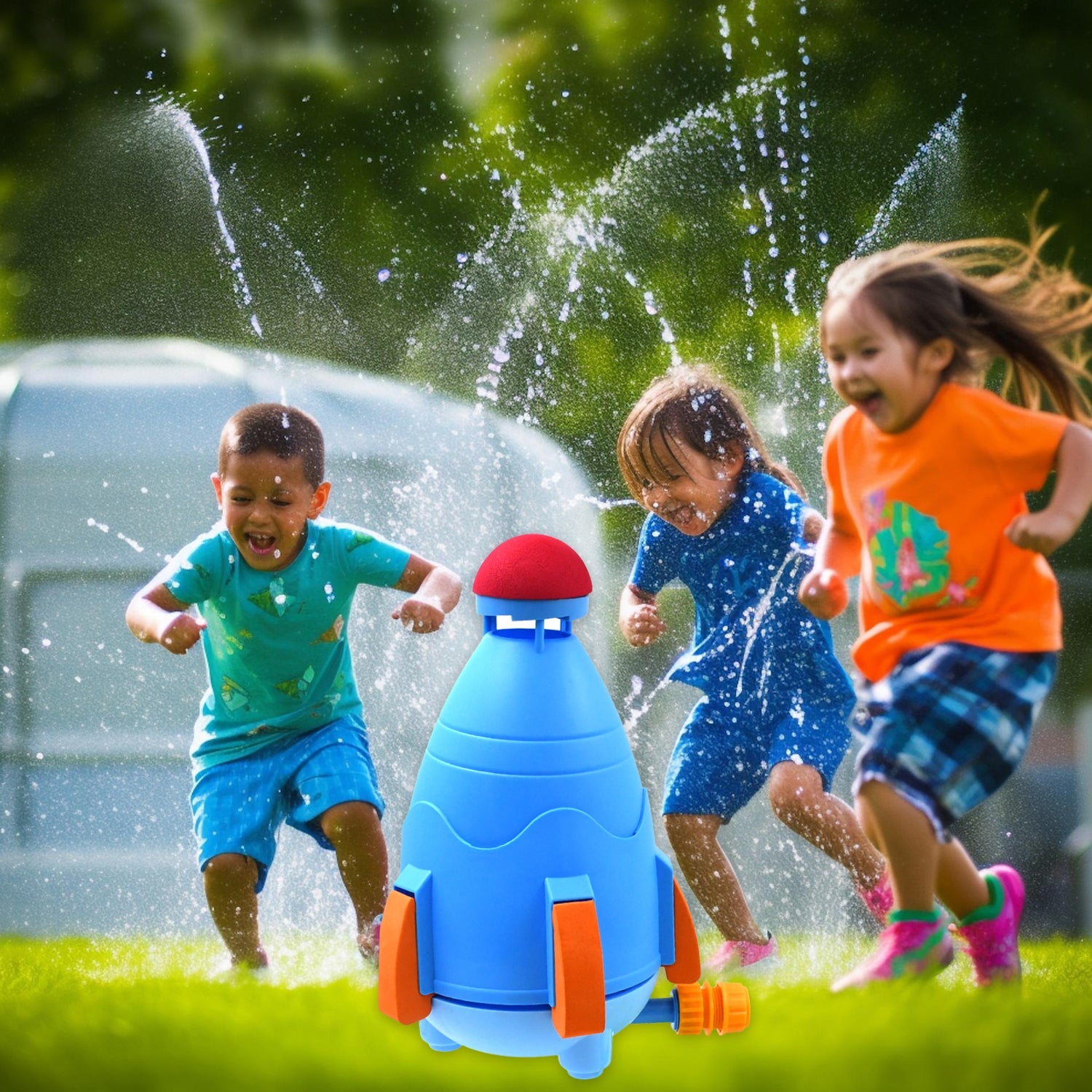 ALVENZA Water Rocket Sprinkler – 360° Rotating Fun for Kids | Puzzle Vista