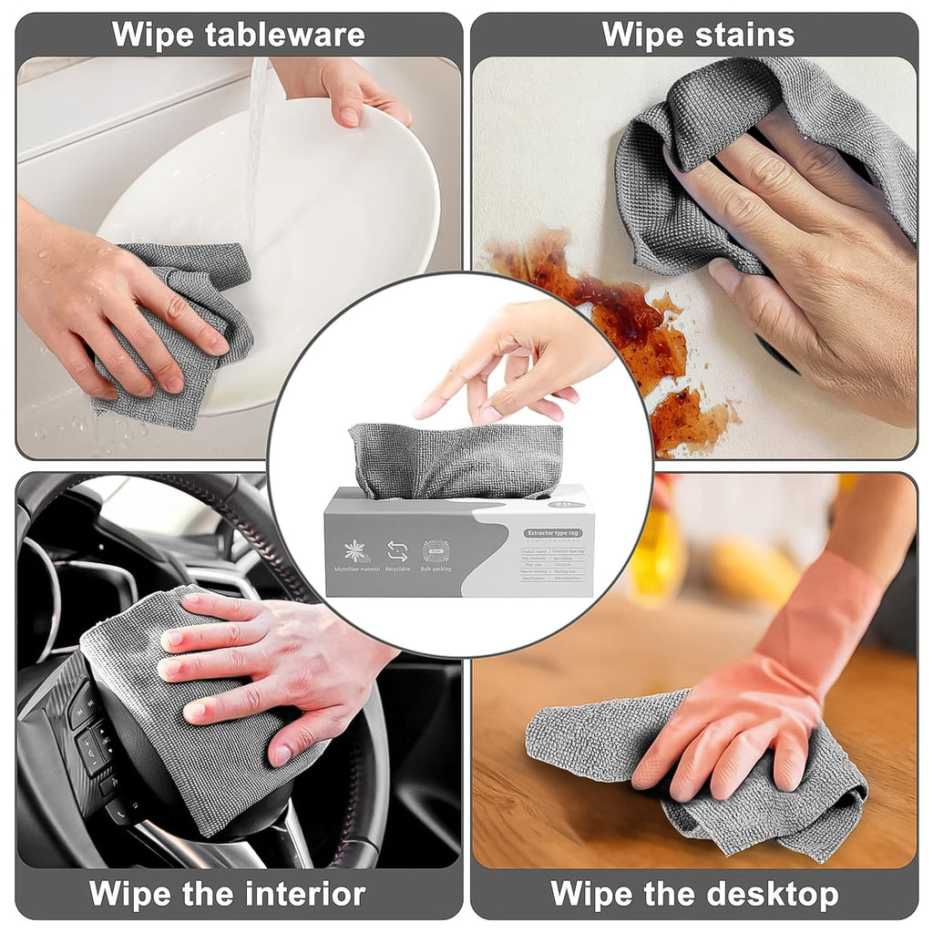 ALVENZA Magic Wipe Cleaning Cloths – Thick, Absorbent & Multi-Purpose (20 Pc)