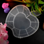 Apple Shape Jewellery Box Transparent Plastic Organizer | LilyGleam - Back View
