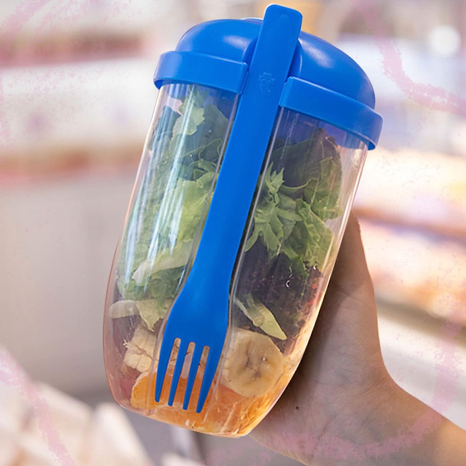 Fruit and Vegetable Salad Cups Easy to Clean and Portable for Travel