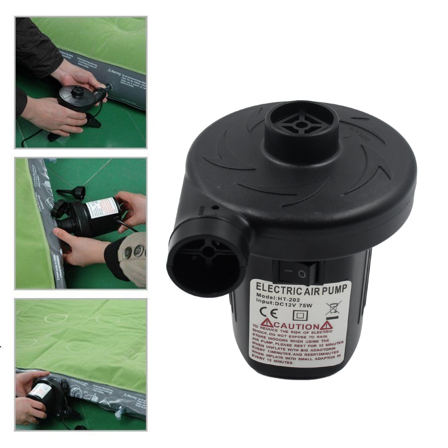 ALVENZA Electric Air Pump – Fast Inflate/Deflate for Home & Travel | FitFuzion