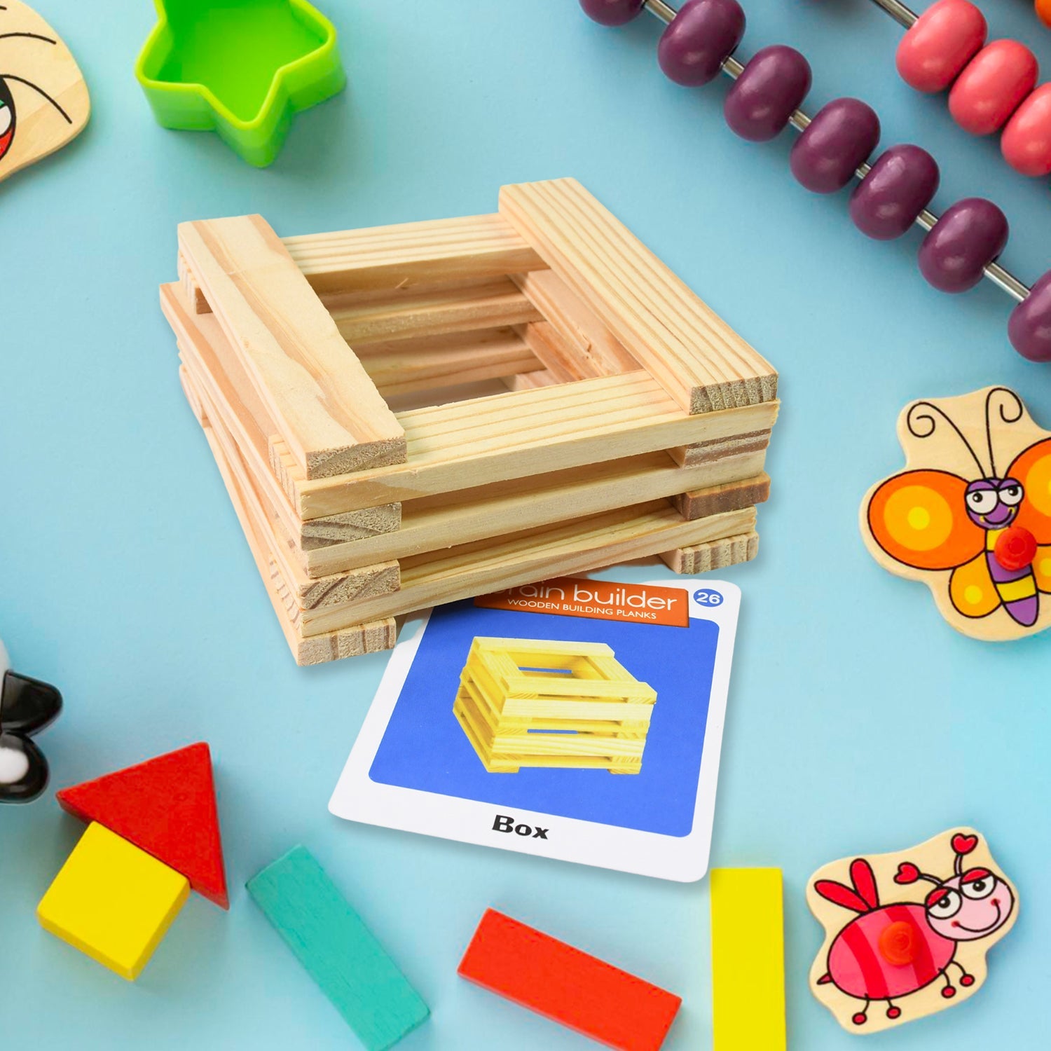 Wooden Pattern Puzzle Brain Game for Kids & Adults | Puzzle Vista