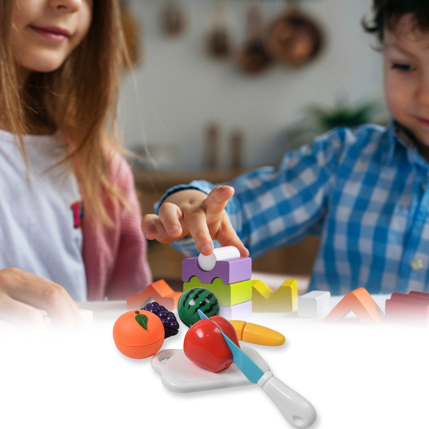 Fruit Cutting Toy Set Sliceable Play Food for Kids | Aditi - Back View