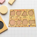 Wooden Triangle Puzzle Educational Toy for Kids | Inventive Play - Detail View 6