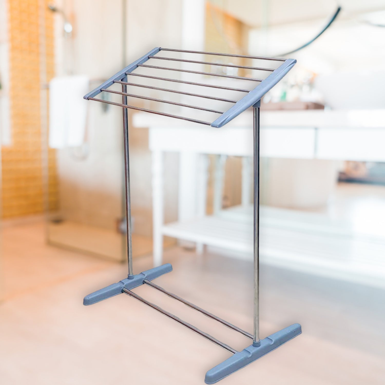 ALVENZA Portable Clothes Drying Rack – Foldable, Steel & Plastic | PHOBIA