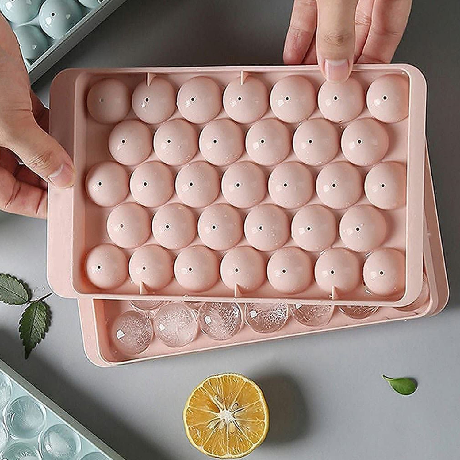 Ice Ball Mold 33 Round Spheres, Reusable & BPA-Free | - Detail View 5