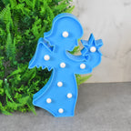 LED Angel Night Light Battery Operated Room Decor | Deskrova - Front View