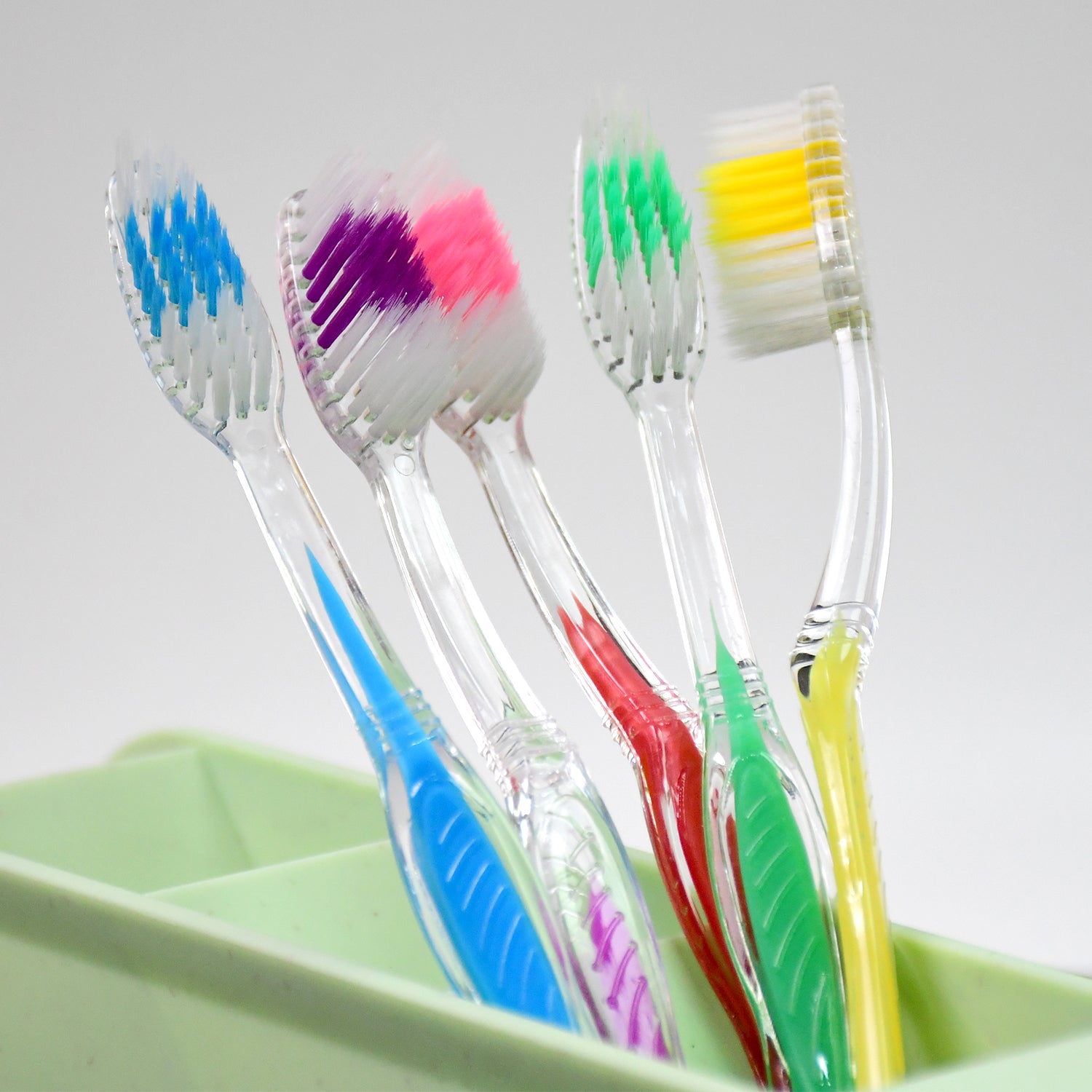 Plastic Toothbrush Soft Bristles for All Ages | MintGuard - Back View