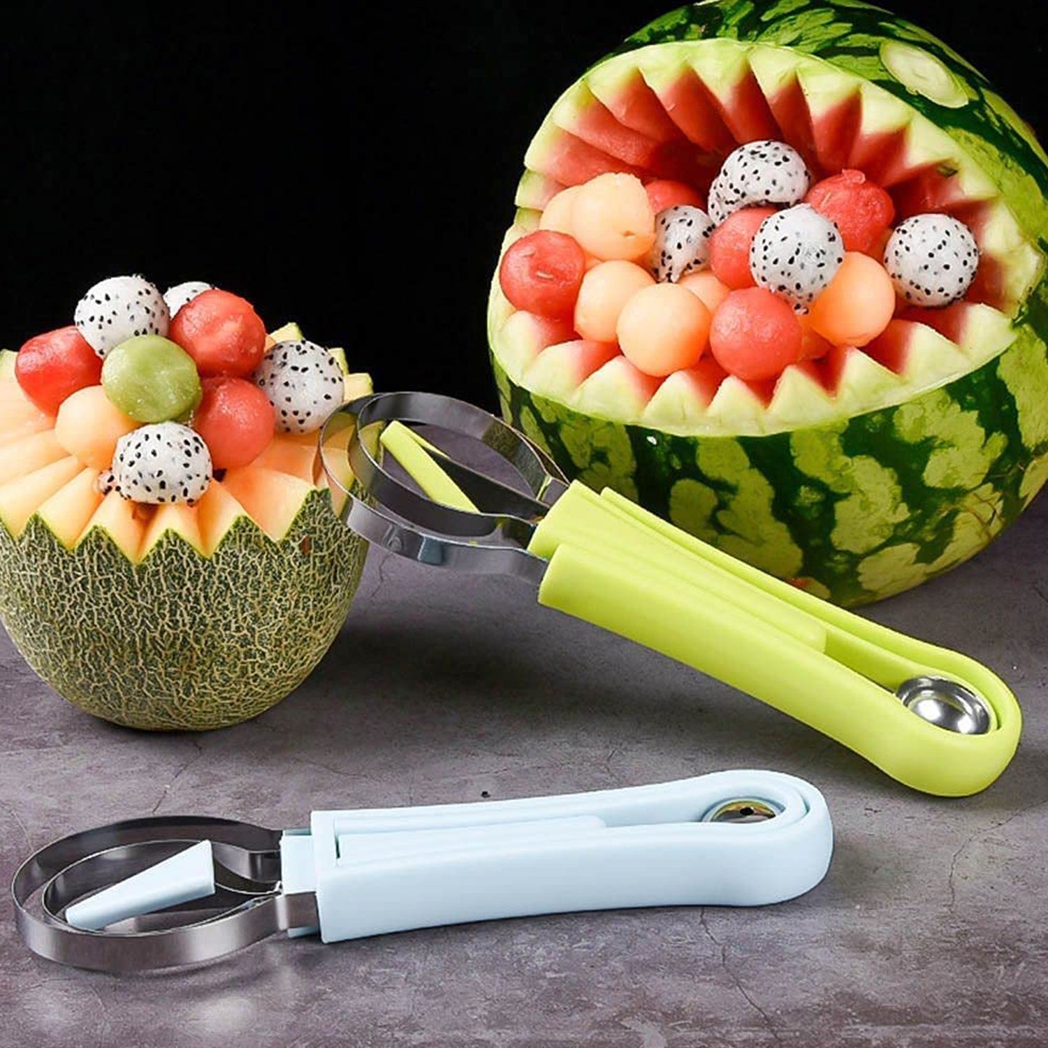 Fruit Baller & Scooper Set 4-in-1 Stainless Steel | ChefAura