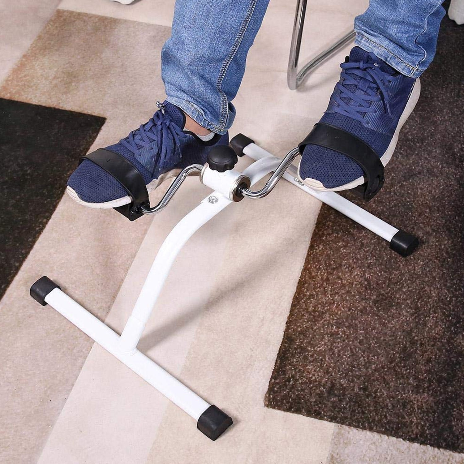Mini Pedal Exerciser Compact & Portable Home Workout Equipment - Front View