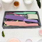 Kitchen Knife Set Professional 6-Piece High Carbon Steel | CookAura - Back View