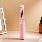 Rechargeable Mini Hair Straightener – Cordless Flat Iron | Calm & Curl