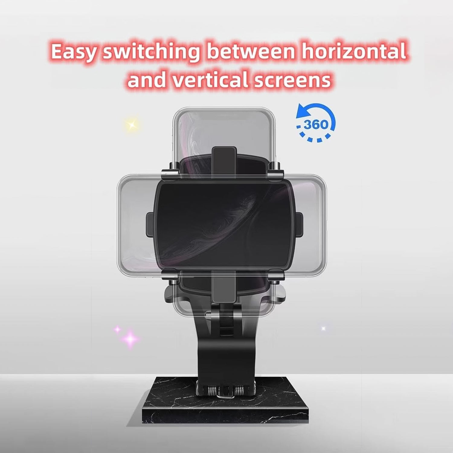ALVENZA Universal Mobile Phone Holder – Secure Clip with 360° Rotation